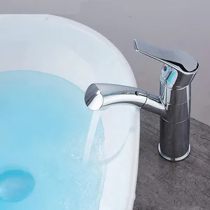 Chrome Single-Lever Basin Mixer, Slim Body