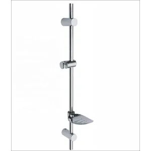 Chrome Shower Slide Rail with Adjustable Holder and Soap Dish – photo 2