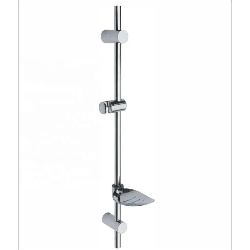 Chrome Shower Slide Rail with Adjustable Holder and Soap Dish – photo 2
