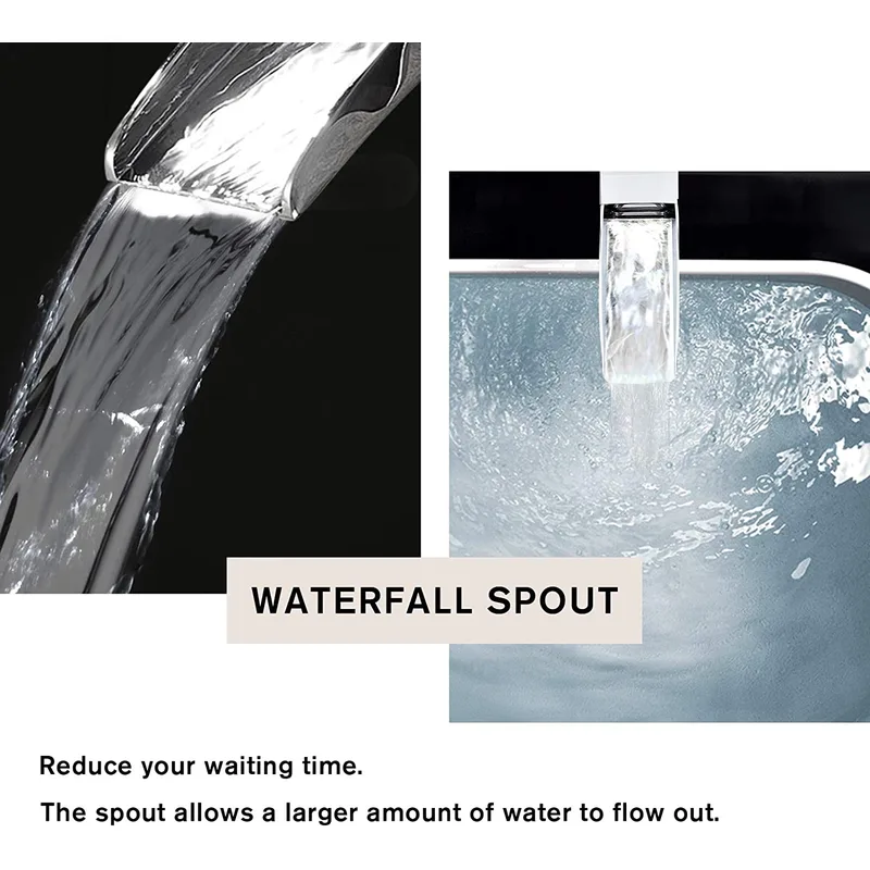 Waterfall Spout Water Tap – Wall-Mounted Single Lever – photo 2