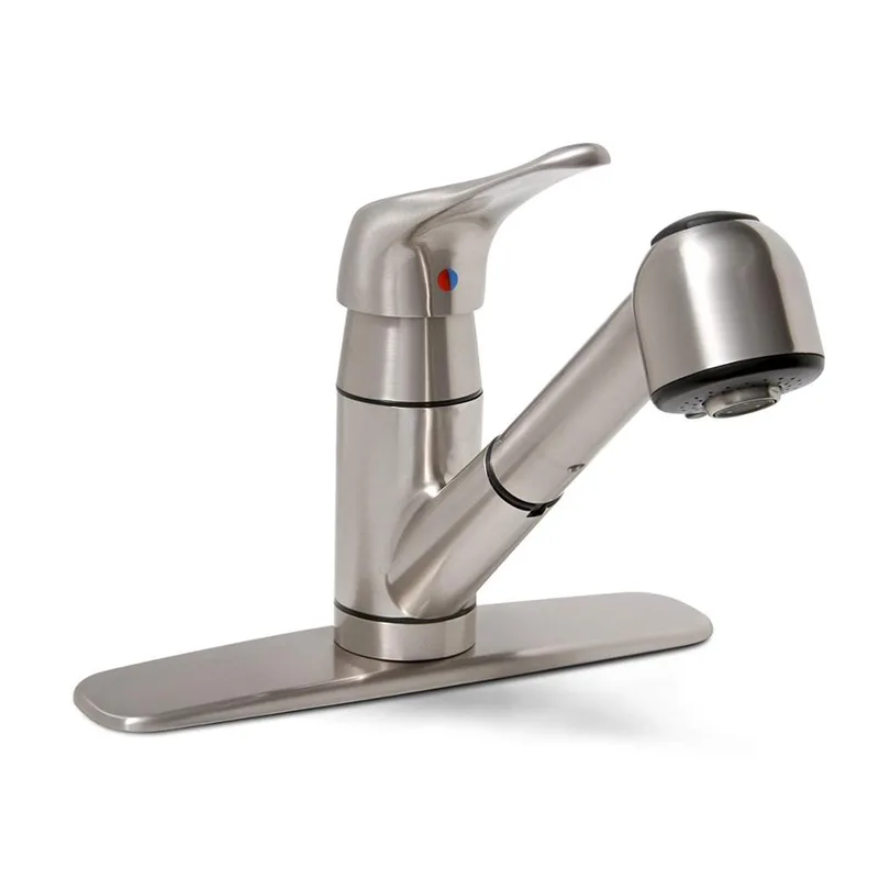 Brushed Pull-Out Spray Kitchen Faucet, Single Lever – photo 2