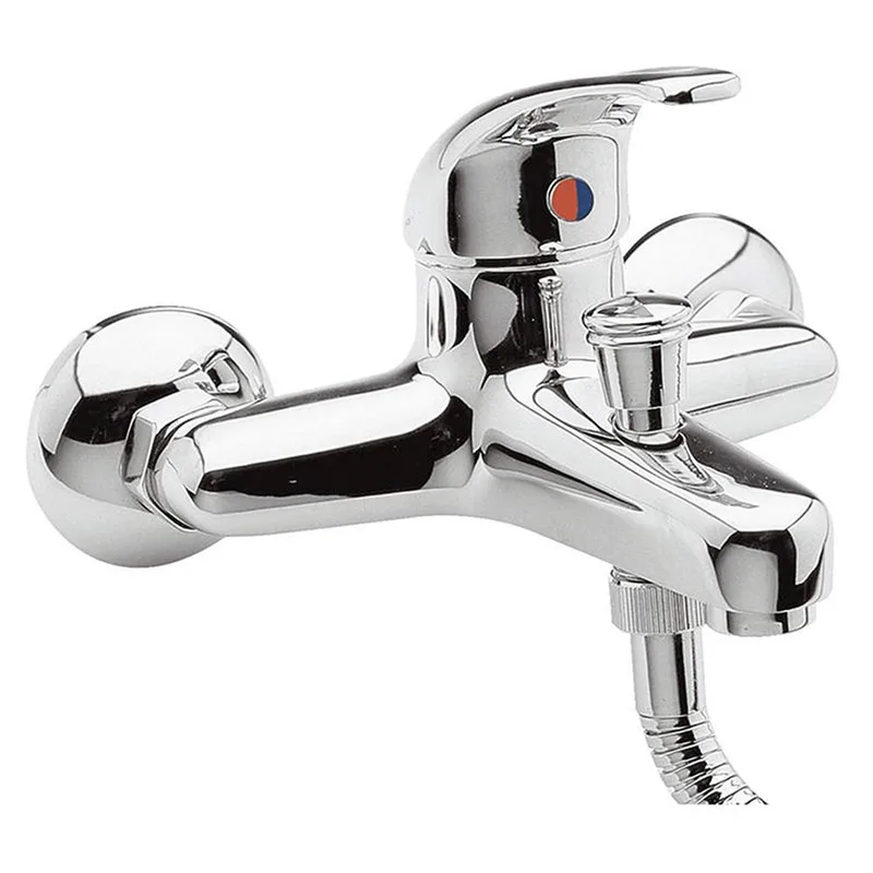 Wall-Mounted Single-Lever Bath Shower Mixer – Rounded Body