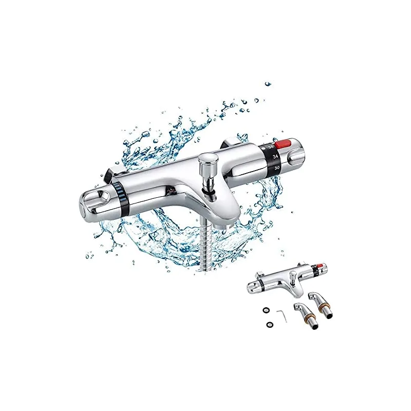 Deck-Mounted Bath Shower Mixer with Hand Shower – photo 6