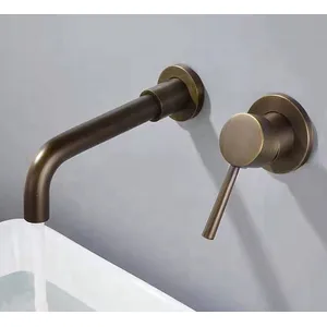Wall-Mounted Basin Spout and Mixer Set – Chrome, Brushed Gold or Matte Black – photo 2