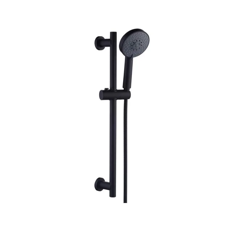 Matte Black Shower Slide Bar with Hand Shower