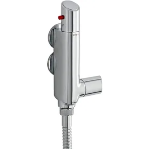Chrome Round Exposed Bar Shower Mixer Valve – photo 2