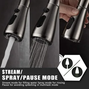Brushed Gunmetal Pull-Down Kitchen Faucet – photo 2