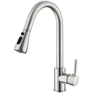 Chrome Pull-Down Kitchen Tap Sprayer – photo 4