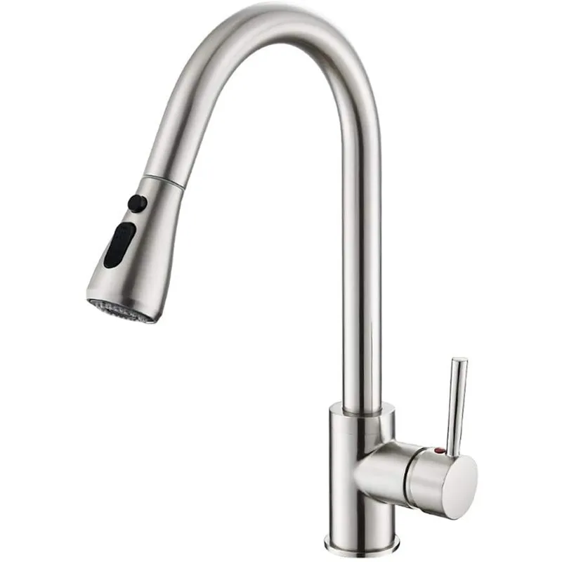 Chrome Pull-Down Kitchen Tap Sprayer – photo 4