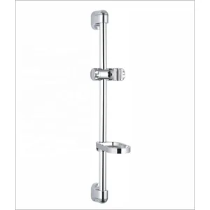 Chrome Shower Slide Rail with Adjustable Holder and Soap Dish – photo 3