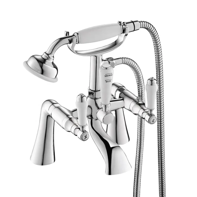 Traditional Bath Shower Mixer with Telephone Hand Shower – photo 4