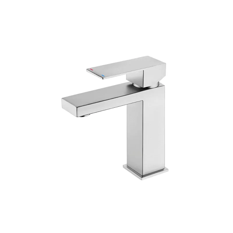 Matte Black Square Single-Lever Basin Mixer – photo 5