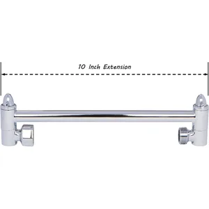 Adjustable Shower Arm Extension with Round Shower Head – photo 4