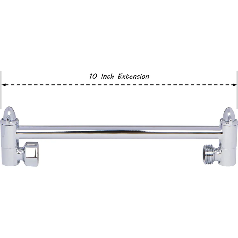 Adjustable Shower Arm Extension with Round Shower Head – photo 4
