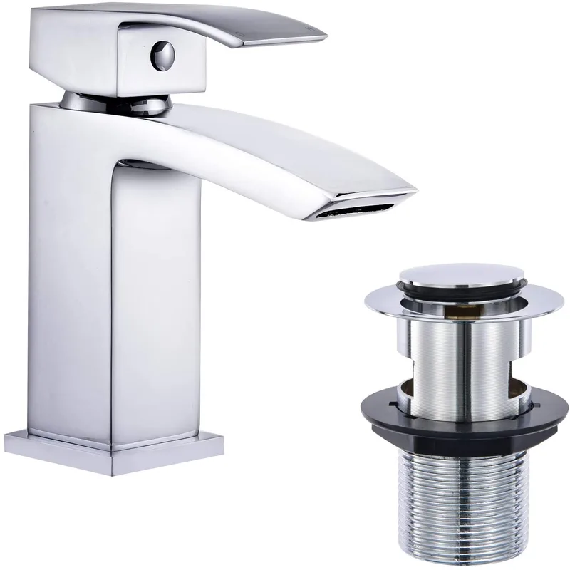 Chrome Single-Lever Mono Basin Mixer – Rounded Lever – photo 3