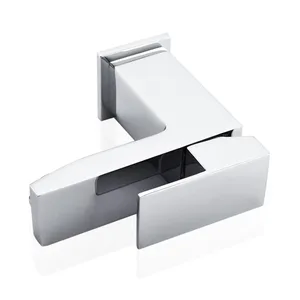 Chrome Square Basin Mixer with Flat Lever – photo 2