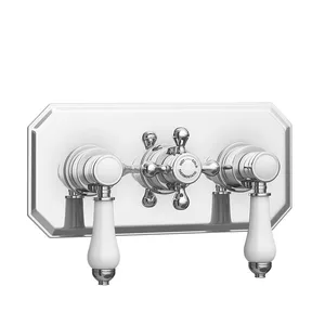 Traditional Chrome Concealed Shower with Round Rain Head and Hand Shower – photo 4