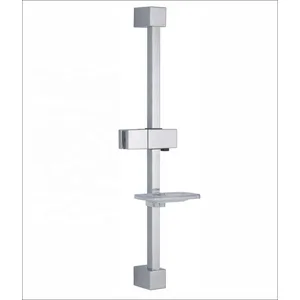 Chrome Shower Slide Bar with Soap Dish – photo 6