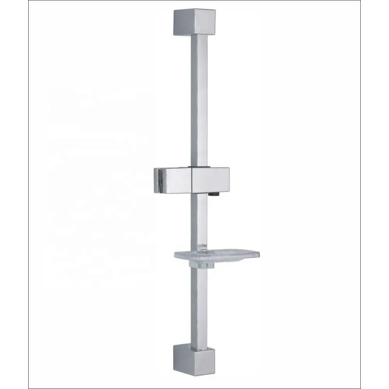 Chrome Shower Slide Bar with Soap Dish – photo 6