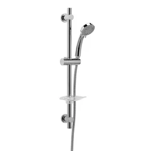 Shower Slide Bar with Clear Soap Dish – photo 2