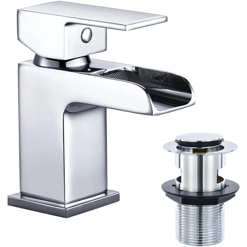 Chrome Single-Lever Mono Basin Mixer – Rounded Lever – photo 2