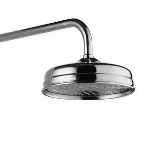 Traditional Chrome Exposed Shower Valve with Rigid Riser and Cross Handles – photo 3