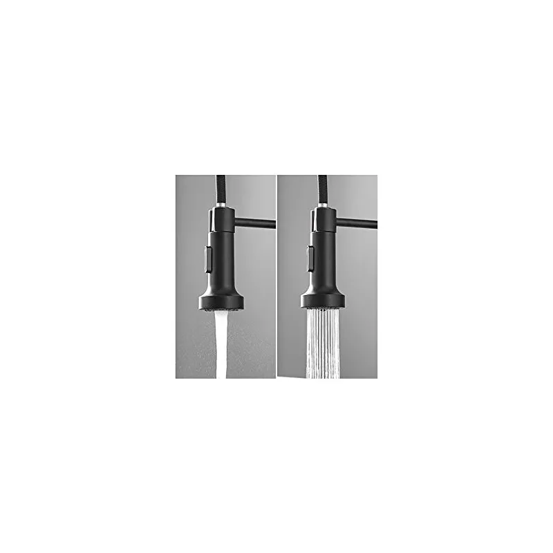 Matte Black Spring Pull-Down Kitchen Faucet – photo 2
